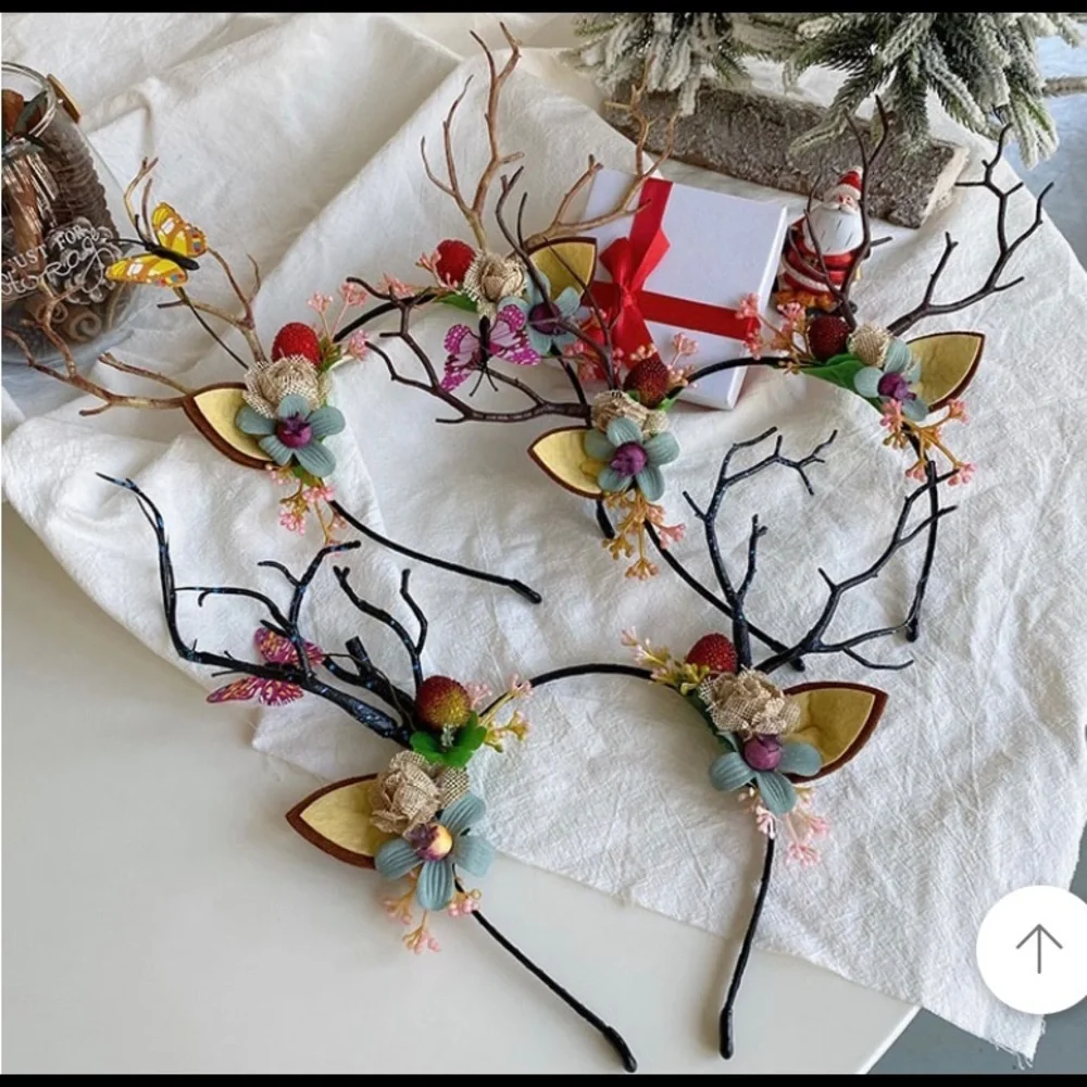Women Girls Christmas Fairy Tale Flower Headband.